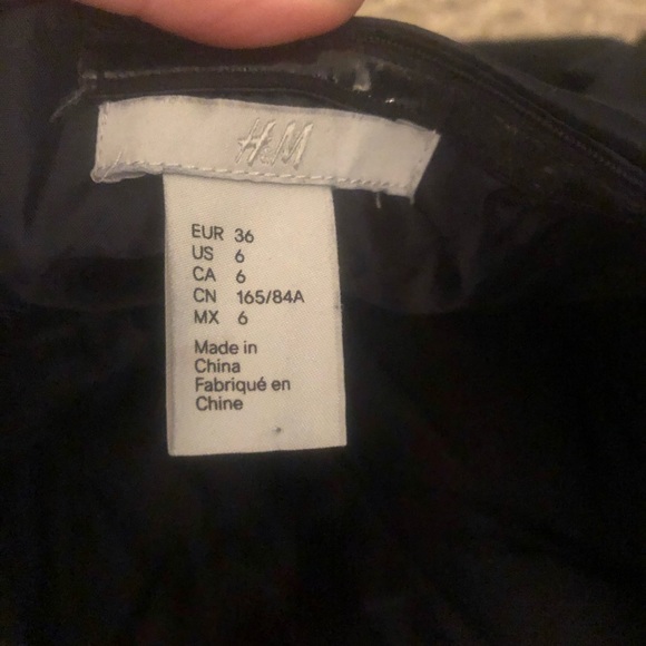 H&M blue tea length strapless dress - Picture 4 of 4